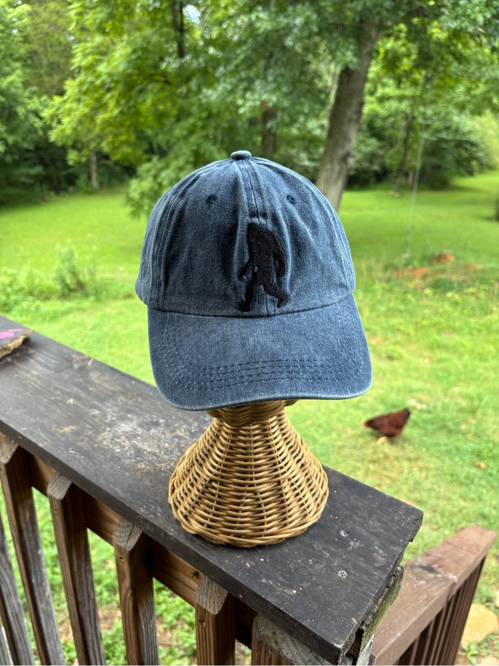 Lot of 2 Bigfoot / Sasquatch Embroidered Adjustable Dad Hats